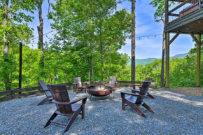 See Forever Bryson City Cabin with Hot Tub!